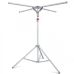 Πτυσσόμενη Απλώστρα Δαπέδου Στεγνώματος Ρούχων Δύο Επιπέδων από Ανοξείδωτο Χάλυβα