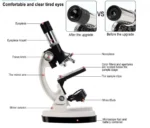 Σετ Εκπαιδευτικού Μικροσκοπίου με Μεγέθυνση έως 1200x & LED Φωτισμό, Ιδανικό για Παιδιά και Μαθητές