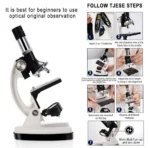 Σετ Εκπαιδευτικού Μικροσκοπίου με Μεγέθυνση έως 1200x & LED Φωτισμό, Ιδανικό για Παιδιά και Μαθητές