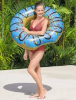 Φουσκωτή Σαμπρέλα Θαλάσσης Donut Σοκολάτα σε Καφέ Χρώμα Bestway 107cm