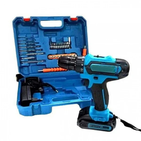 Ρυθμιζόμενο Δραπανοκατσάβιδο Μπαταρίας 36V με Βαλιτσάκι Μεταφοράς Bisutime