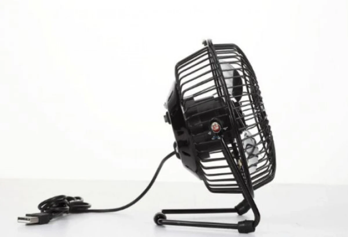 Επιτραπέζιο Φορητό USB Ανεμιστηράκι με Μεταλλική Κατασκευή 19cm 3Watt