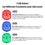 LED Μάσκα Φωτοθεραπείας Προσώπου-Λαιμού με 7 Χρώματα - Colorfull Led Beauty Mask