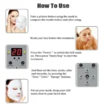 LED Μάσκα Φωτοθεραπείας Προσώπου-Λαιμού με 7 Χρώματα - Colorfull Led Beauty Mask