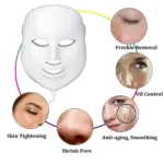 LED Μάσκα Φωτοθεραπείας Προσώπου-Λαιμού με 7 Χρώματα - Colorfull Led Beauty Mask