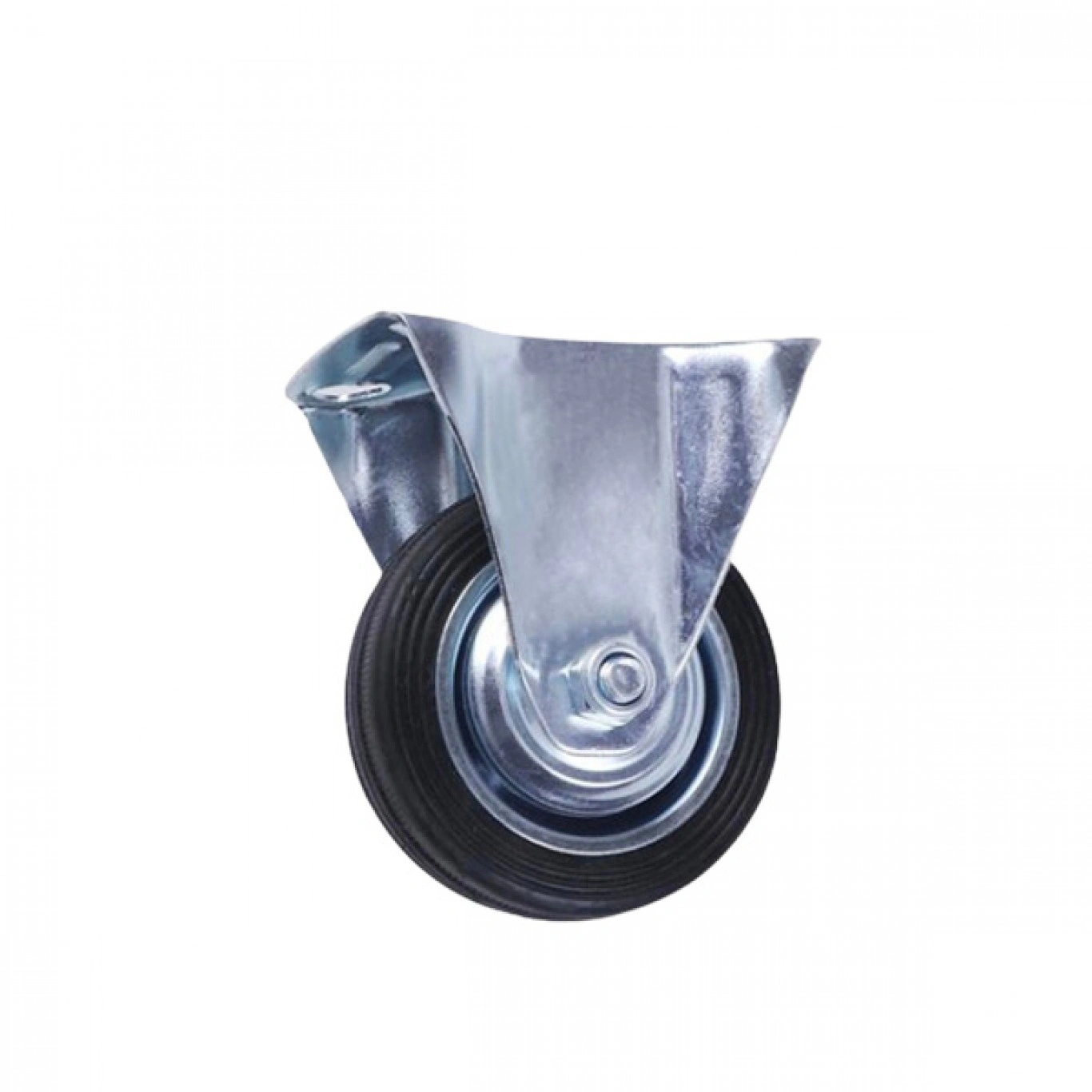 Σταθερή Μαύρη Βιδωτή Βιομηχανική Ρόδα Βαρέως Τύπου 100mm με Αντοχή 130Kg Σταθερή Μαύρη Βιδωτή Βιομηχανική Ρόδα Βαρέως Τύπου 100mm με Αντοχή 130Kg