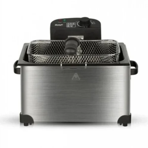 Φριτέζα Λαδιού με Διπλό Αποσπώμενο Κάδο 5lt RAF R.5249 – Ασημί