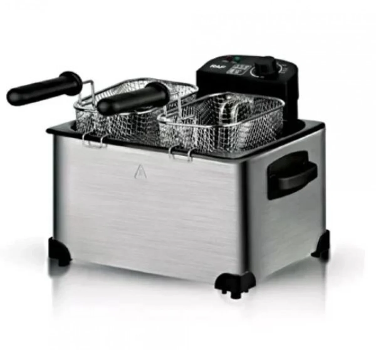 Φριτέζα Λαδιού με Διπλό Αποσπώμενο Κάδο 5lt RAF R.5249 – Ασημί