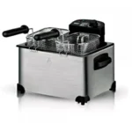Φριτέζα Λαδιού με Διπλό Αποσπώμενο Κάδο 5lt RAF R.5249 – Ασημί
