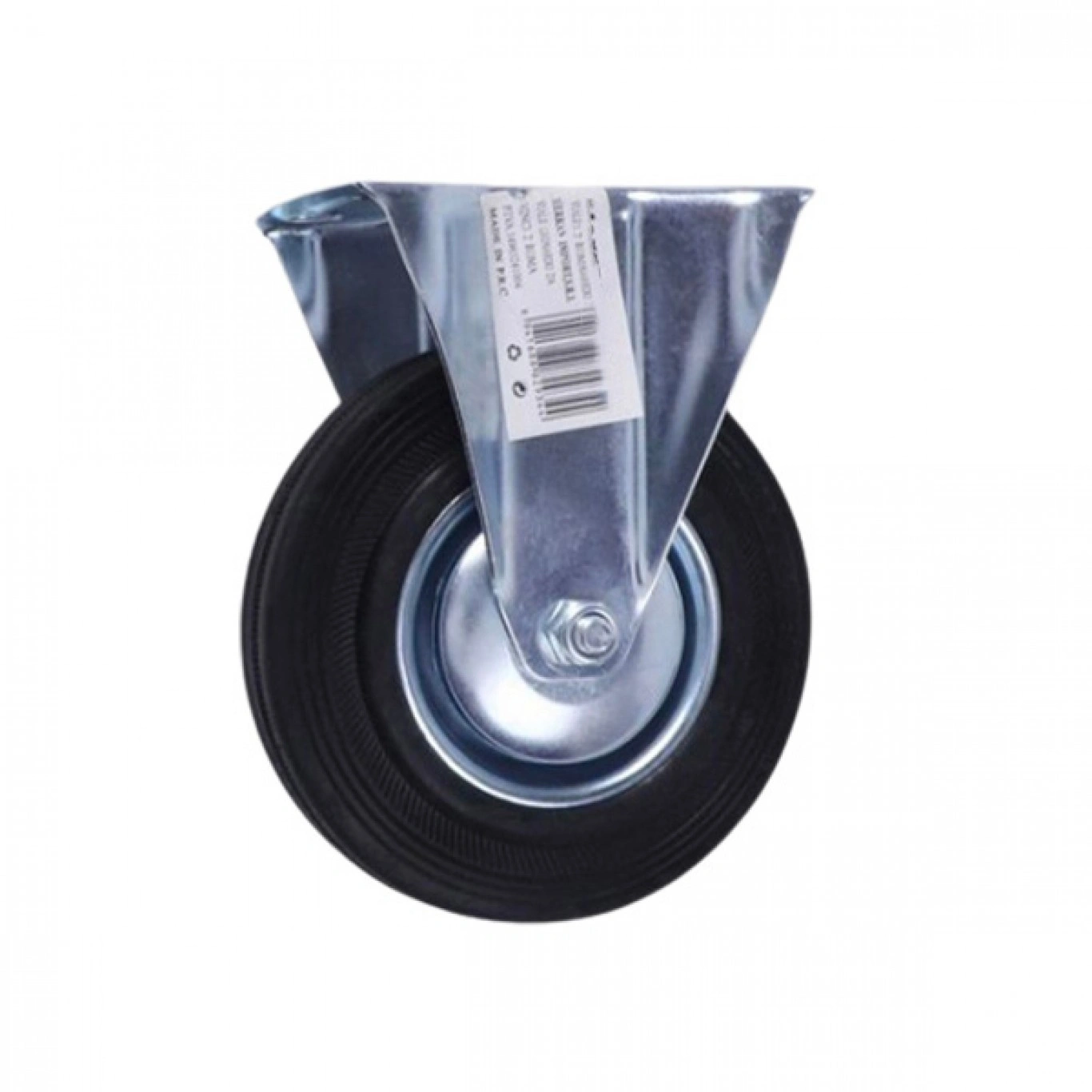 Σταθερή Μαύρη Βιδωτή Βιομηχανική Ρόδα Βαρέως Τύπου 125mm με Αντοχή 150Kg Σταθερή Μαύρη Βιδωτή Βιομηχανική Ρόδα Βαρέως Τύπου 125mm με Αντοχή 150Kg