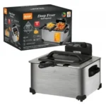 Φριτέζα Λαδιού με Διπλό Αποσπώμενο Κάδο 5lt RAF R.5249 – Ασημί