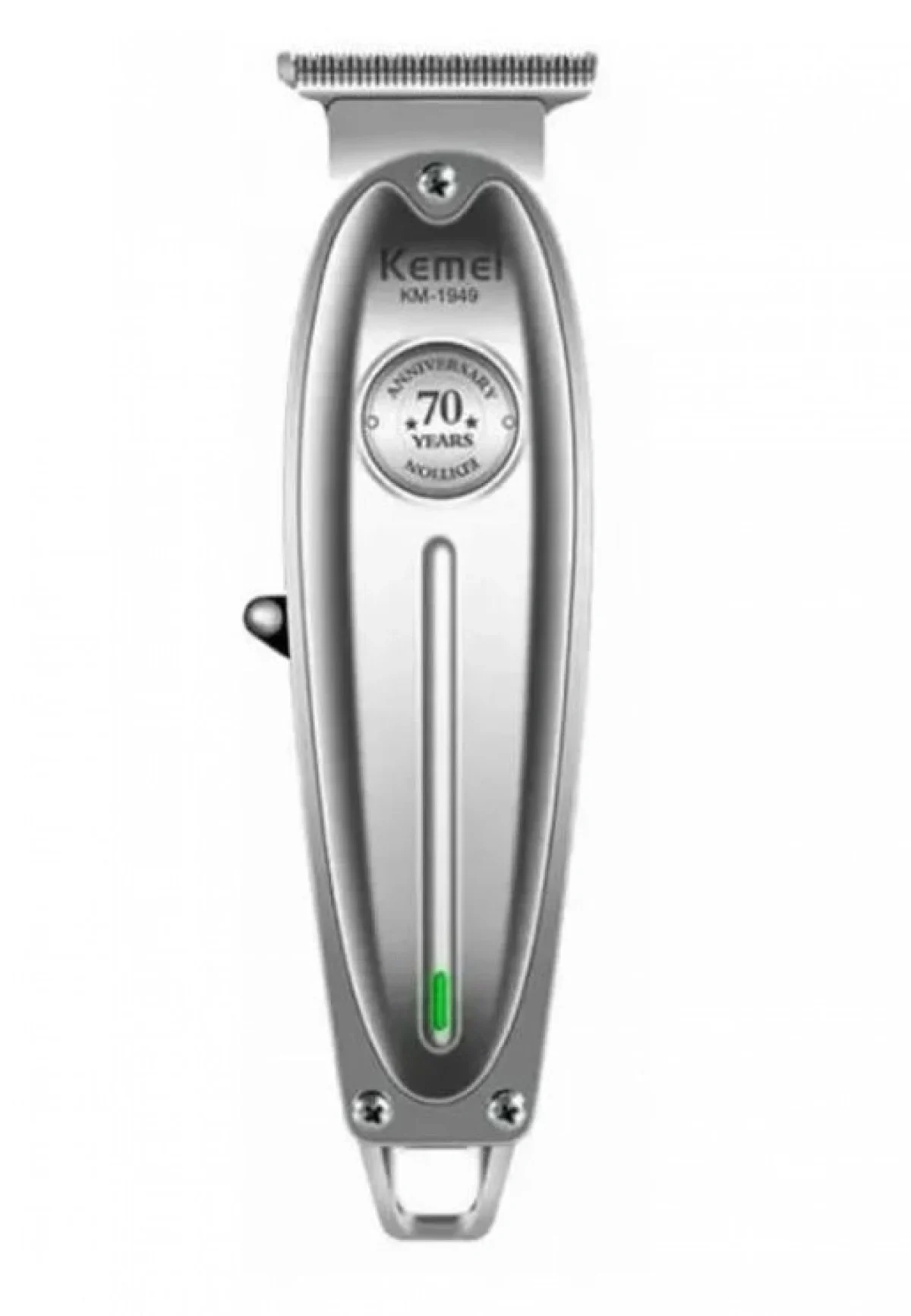 Επαναφορτιζόμενη Κουρευτική Μηχανή Kemei KM-1949 - Ασημί