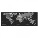 Αντιολισθητικό Mouse Pad με Απεικόνιση Παγκόσμιου Χάρτη 80x30cm Μαύρο