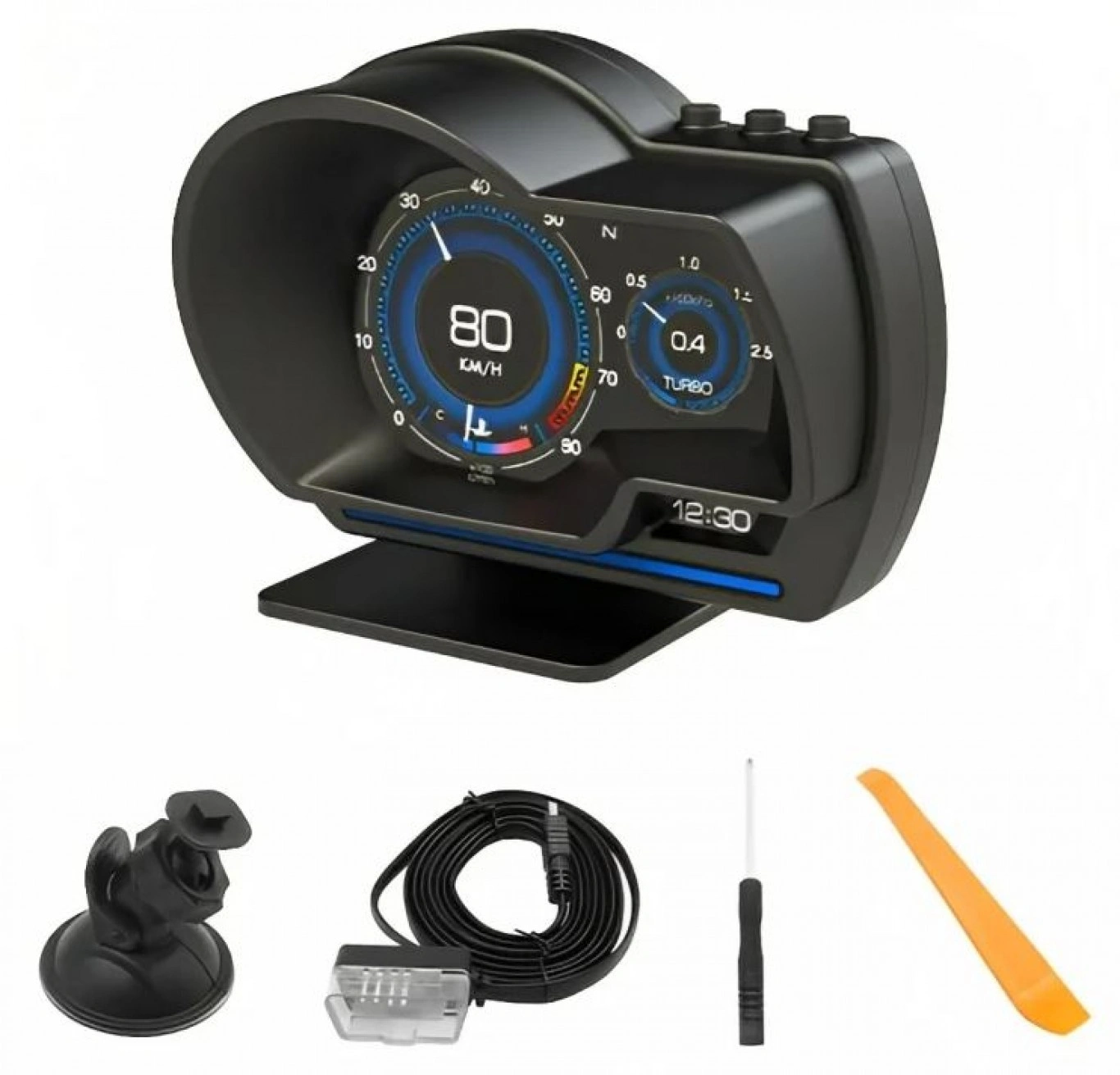 Ψηφιακή TFT Οθόνη Ενδείξεων Αυτοκινήτου OBD2 HUD Ταχύμετρο, Στροφόμετρο, Πίεσης Ελαστικών, Κατανάλωση Καυσίμου - HUD Head Up Display Ψηφιακή TFT Οθόνη Ενδείξεων Αυτοκινήτου OBD2 HUD Ταχύμετρο, Στροφόμετρο, Πίεσης Ελαστικών, Κατανάλωση Καυσίμου - HUD Head Up Display