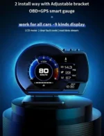 Ψηφιακή TFT Οθόνη Ενδείξεων Αυτοκινήτου OBD2 HUD Ταχύμετρο, Στροφόμετρο, Πίεσης Ελαστικών, Κατανάλωση Καυσίμου - HUD Head Up Display
