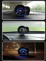 Ψηφιακή TFT Οθόνη Ενδείξεων Αυτοκινήτου OBD2 HUD Ταχύμετρο, Στροφόμετρο, Πίεσης Ελαστικών, Κατανάλωση Καυσίμου - HUD Head Up Display