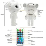 Led Φωτιστικό - Ηχείο Bluetooth Προτζέκτορας Nebula Αστροναύτη XL-731