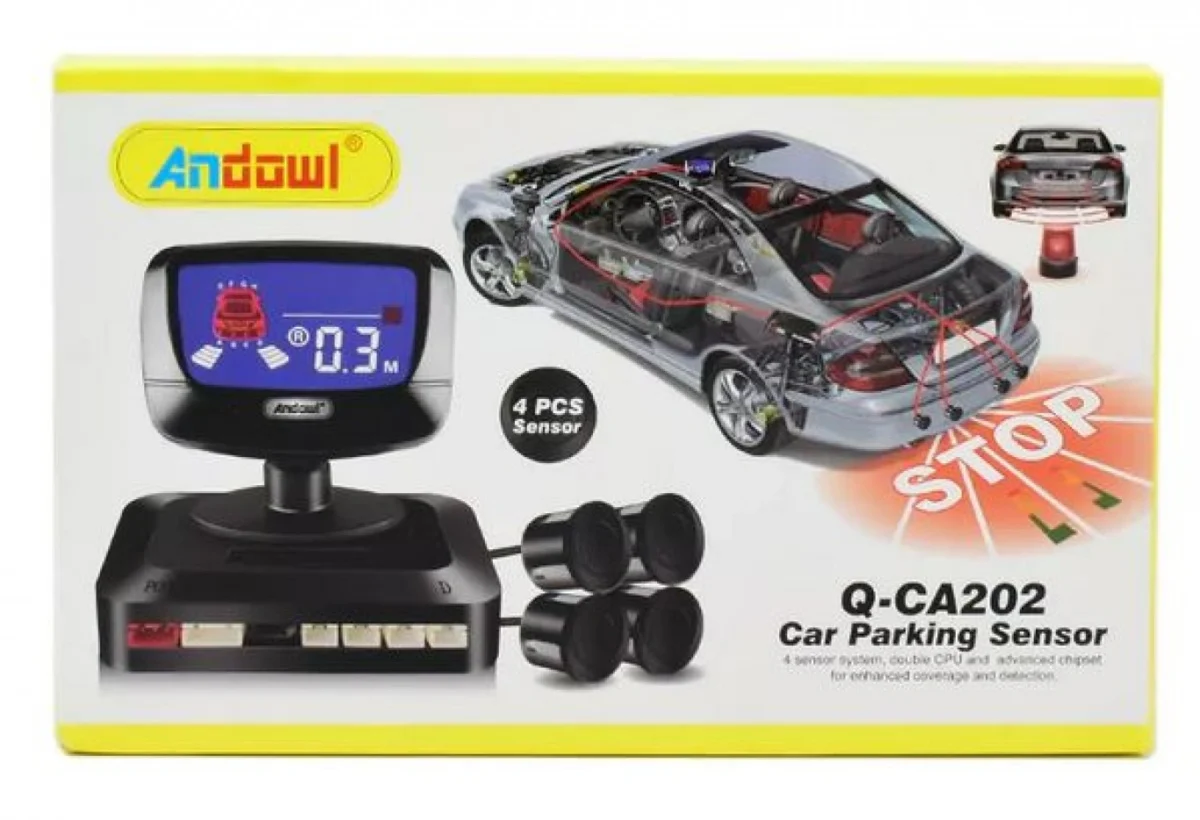 Αισθητήρες Παρκαρίσματος με Ηχητική Ειδοποίηση, Μέτρηση Απόστασης & Ψηφιακή Οθόνη Q-CA202