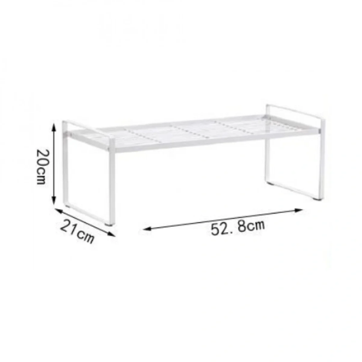 Μεταλλικό Ράφι Πάγκου - Βάση Οργάνωσης Κουζίνας 34,5X21X20cm