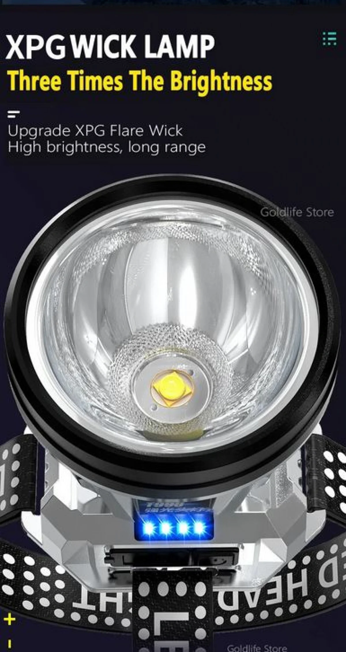 Επαναφορτιζόμενος Αδιάβροχος IP31 Φακός Κεφαλής LED με Ισχύ 5w BL-T998