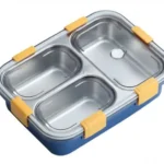 Σετ Φαγητοδοχείο με Πιρούνι - Κουτάλι και Aποσπώμενο Eσωτερικό INOX 3 Θέσεων