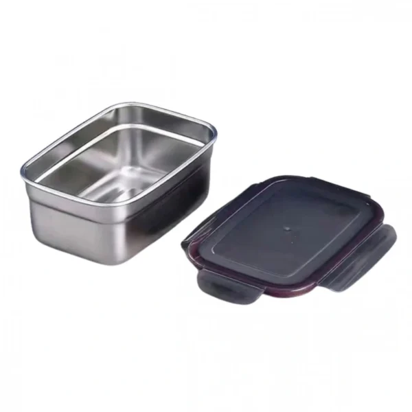 Φαγητοδοχείο Ανοξείδωτο με Πλαστικό Καπάκι 670ml