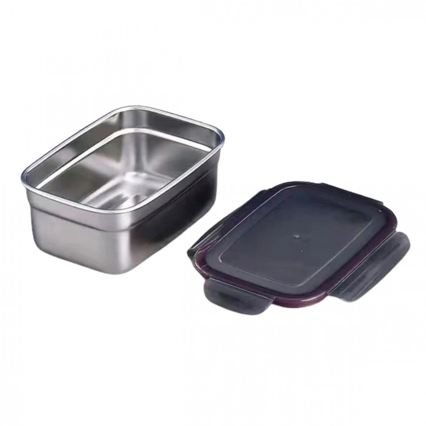 Φαγητοδοχείο Ανοξείδωτο με Πλαστικό Καπάκι 670ml Φαγητοδοχείο Ανοξείδωτο με Πλαστικό Καπάκι 670ml