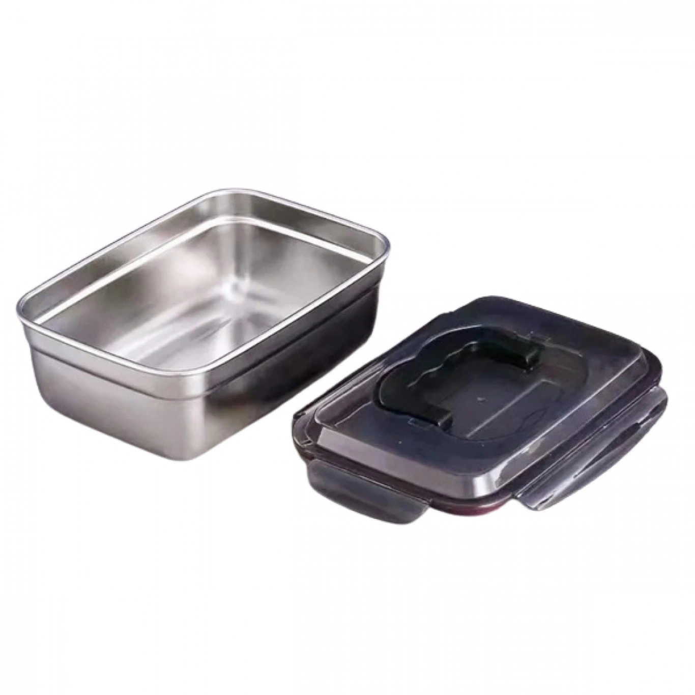 Φαγητοδοχείο Ανοξείδωτο με Πλαστικό Καπάκι 1.9L Φαγητοδοχείο Ανοξείδωτο με Πλαστικό Καπάκι 1.9L