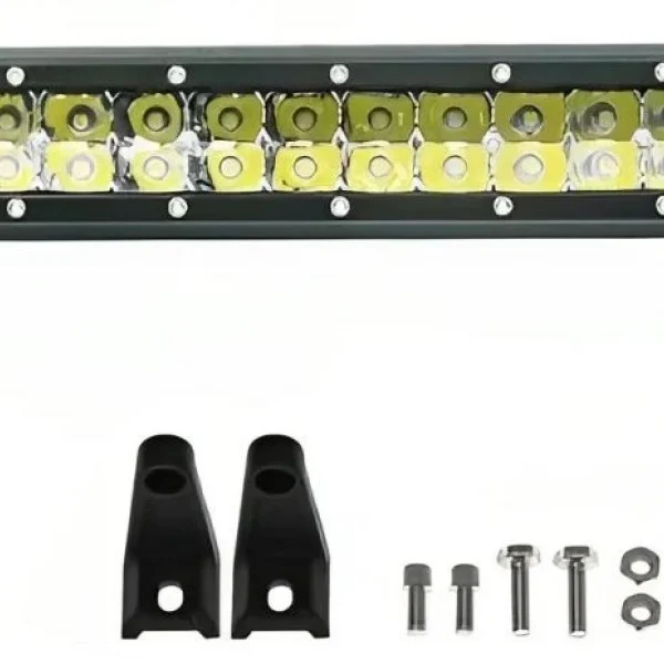 LED Αδιάβροχο IP68 Προβολάκι - Μπάρα Αλουμινίου για Οχήματα 72W - 12V-24V 10cm - 20 SMD 5760LM 6000K