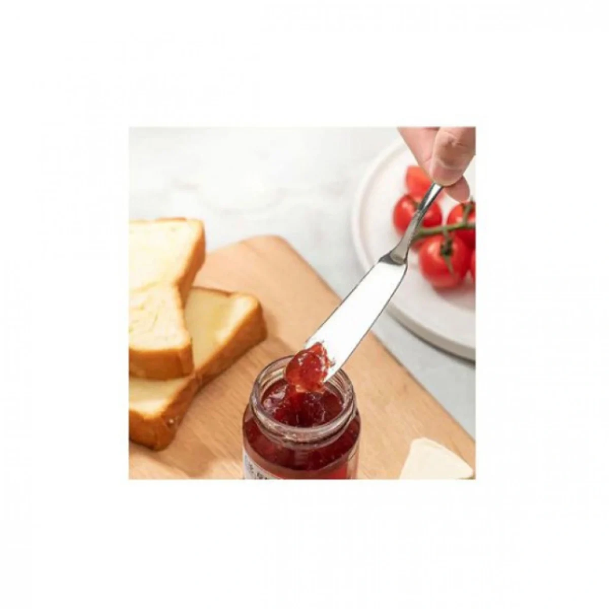 Σετ 3 Μαχαίρια Βουτύρου Ανοξείδωτα, με Σχέδιο, 16.9cm - 33076