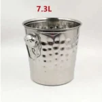 Σαμπανιέρα Παγοθήκη Σφυρήλατο Σχέδιο σε Ασημί χρώμα 7.3L