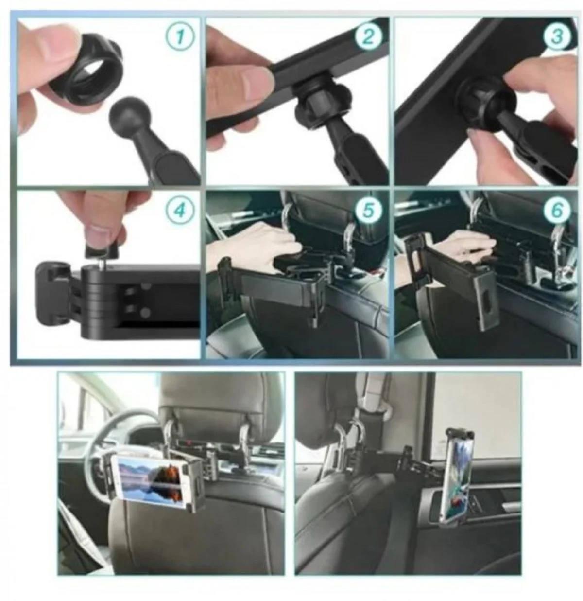 Βάση Στήριξης Tablet για το Προσκέφαλο του Αυτοκινήτου – Stable Tablet Support Stand For Car Headrest