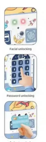 Ηλεκτρονικός Παιδικός Κουμπαράς με Φώτα & Ήχους με Δακτυλικό Αποτύπωμα 3+ Μπλε