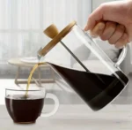 Καφετιέρα Πρέσσα για Γαλλικό Καφέ με Ξύλινο Καπάκι 600ml