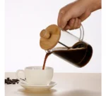 Καφετιέρα Πρέσσα για Γαλλικό Καφέ με Ξύλινο Καπάκι 600ml