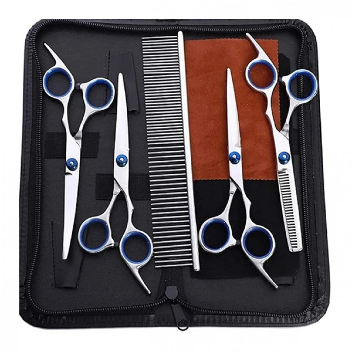 Πλήρες Κιτ Ψαλιδιών Περιποίησης Κατοικιδίων 7 ιντσών και χτένα QLYB-19