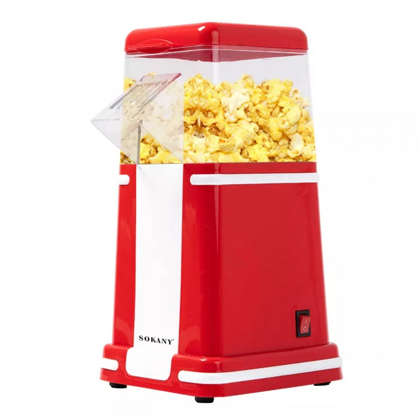 Μηχανή Ποπ-Κορν με Ζεστό Αέρα 1200W Sokany SK-289 Κόκκινο - Popcorn Maker Μηχανή Ποπ-Κορν με Ζεστό Αέρα 1200W Sokany SK-289 Κόκκινο - Popcorn Maker