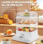 Ηλεκτρικός Ατμομάγειρας 3 Επιπέδων Μαγειρέματος 1200W 1200ml DSP KA5015