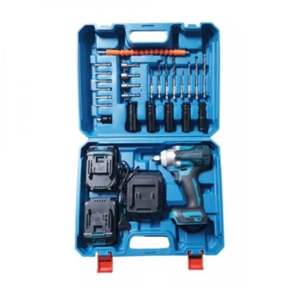 Επαναφορτιζόμενο Παλμικό Μπουλονόκλειδο 48V με 2 Μπαταρίες 5.0Ah HL18668-178