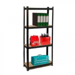 Μεταλλική Ραφιέρα 173X75X30εκ με 4 Ξύλινα Ράφια