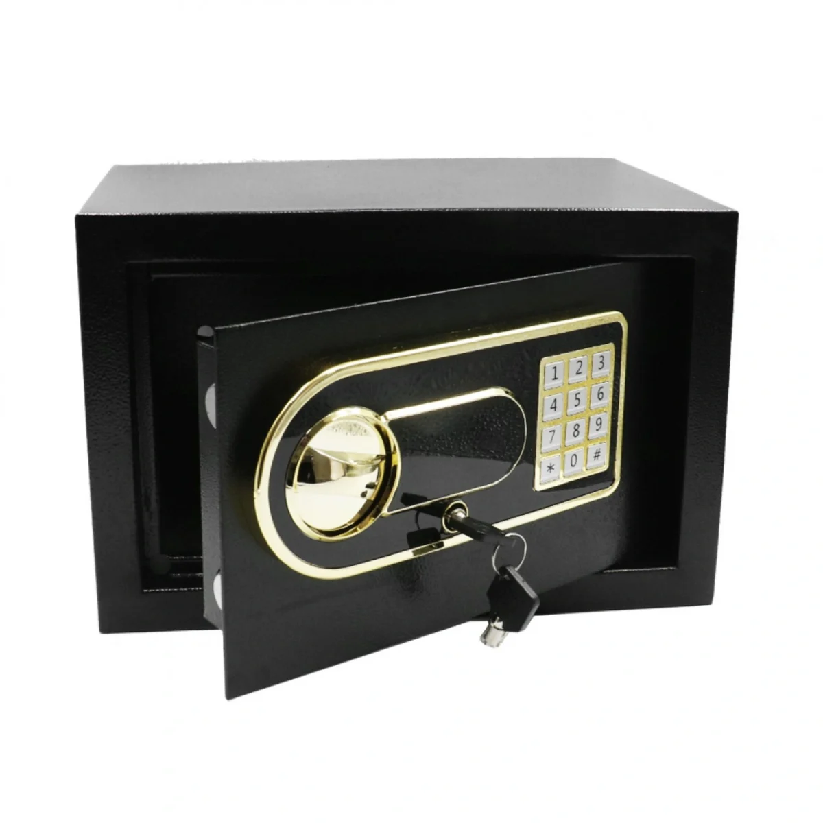 Εντοιχιζόμενο Χρηματοκιβώτιο Ξενοδοχείου – Σπιτιού με Ψηφιακό Κλείδωμα και Κλειδί 31x20x20cm XS-20EY Μαύρο