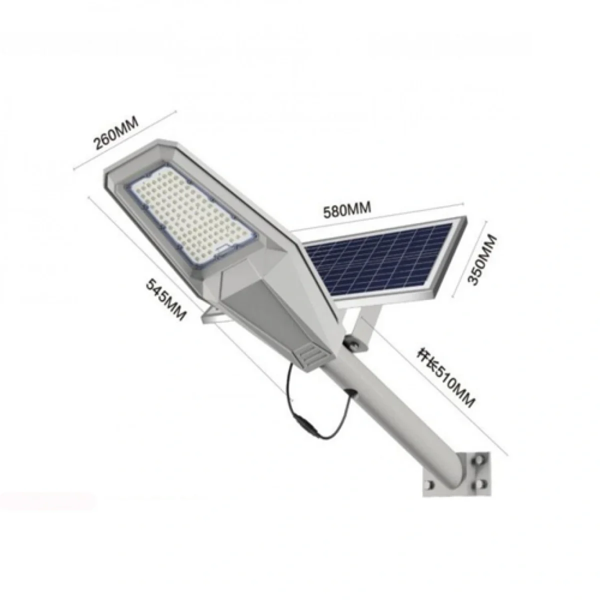 Ηλιακό Φωτιστικό Δρόμου IP67 Ψυχρό Λευκό 400W JORTAN