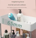 Τροχήλατη Ραφιέρα - Καρότσι Τεσσάρων Επιπέδων με 4 Καλάθια & Ροδάκια - Τρόλεϊ Οργάνωσης, Διακόσμησης 80x40x12.5cm - Λευκό