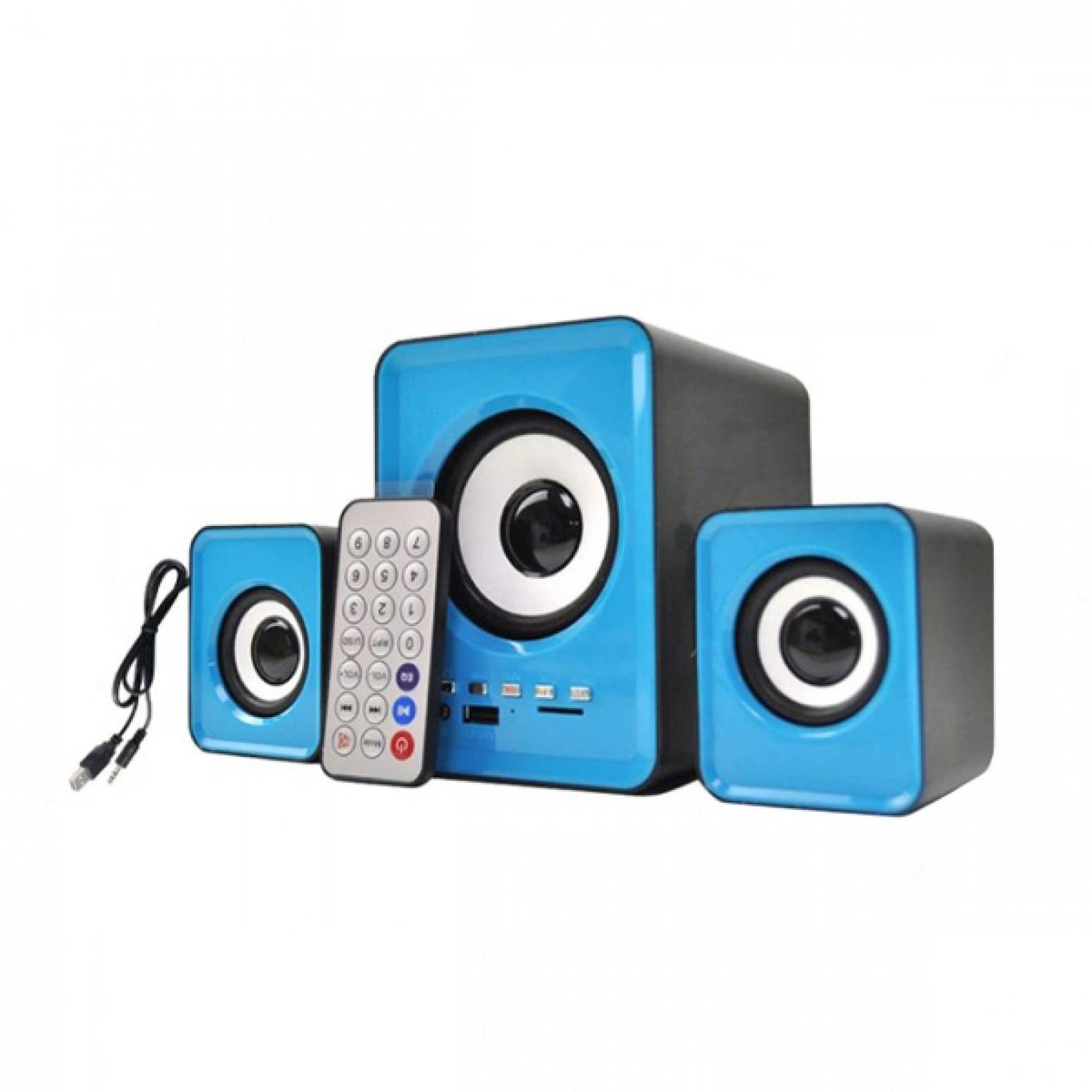 Μίνι Τηλεχειριζόμενο Ηχοσύστημα με Τρία Ηχεία Μίνι Τηλεχειριζόμενο Ηχοσύστημα με Τρία Ηχεία