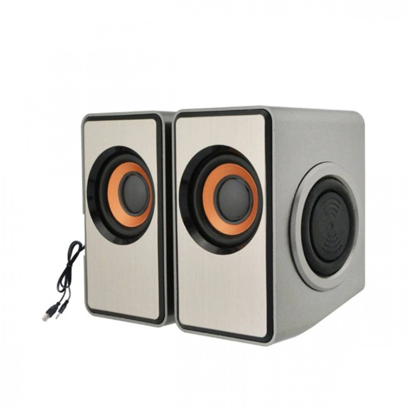 Ηχεία Πολυμέσων Prime USB Γκρι 2 τεμάχια Ηχεία Πολυμέσων Prime USB Γκρι 2 τεμάχια