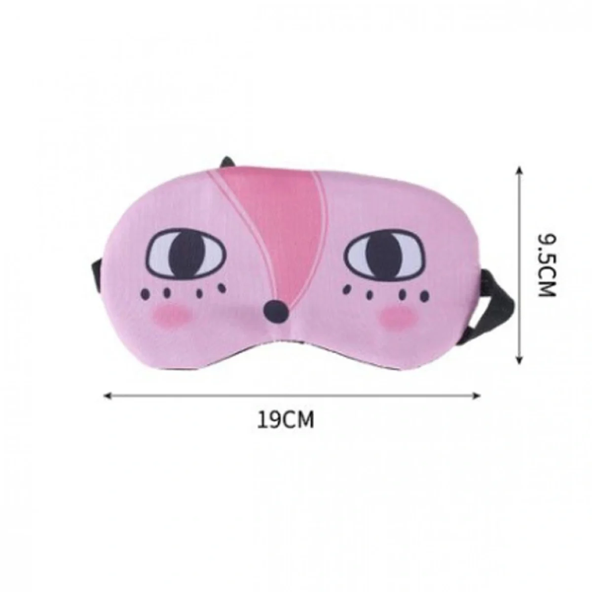 Μεταξένια Μάσκα Ύπνου Ροζ Αλεπού 9.5x19cm