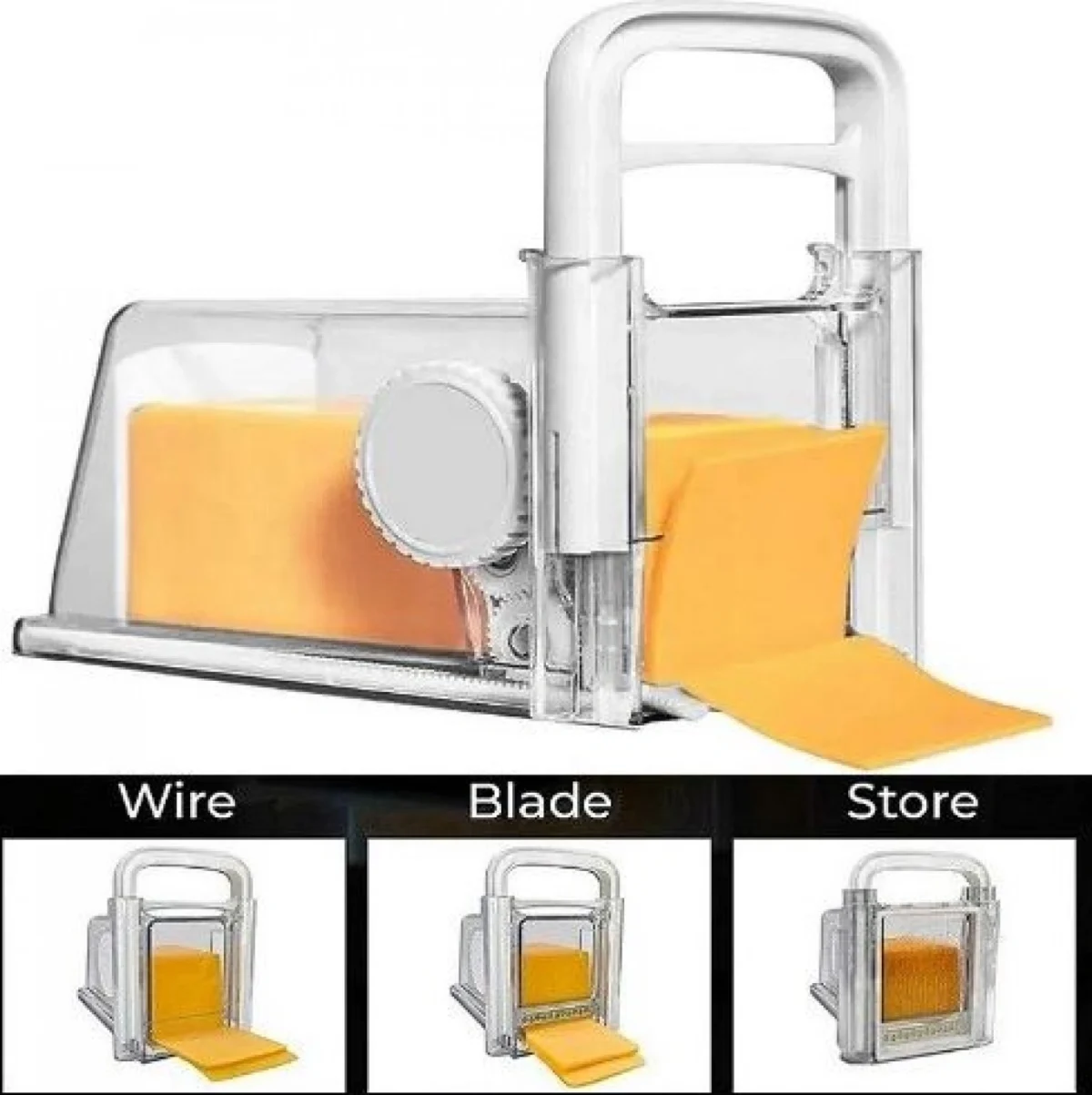 Ανοξείδωτος Κόφτης Τυριού 24x24x2.7εκ - Inox Cheese Slicer