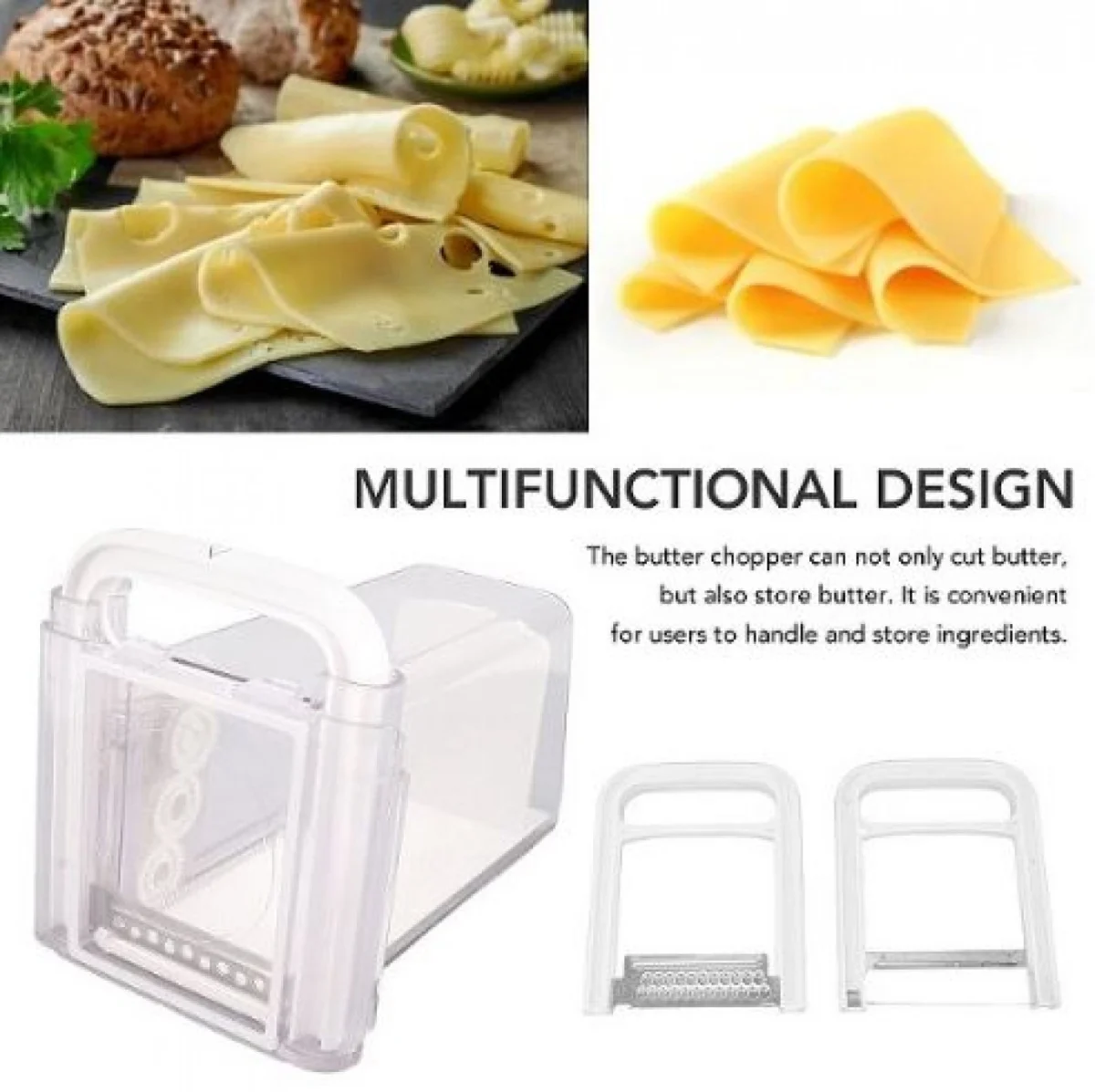 Ανοξείδωτος Κόφτης Τυριού 24x24x2.7εκ - Inox Cheese Slicer