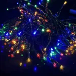 Ηλιακά Χριστουγεννιάτικα Λαμπάκια Πολύχρωμου RGB Φωτισμού 200 LED - 20m με Φωτοβολταϊκό Πάνελ