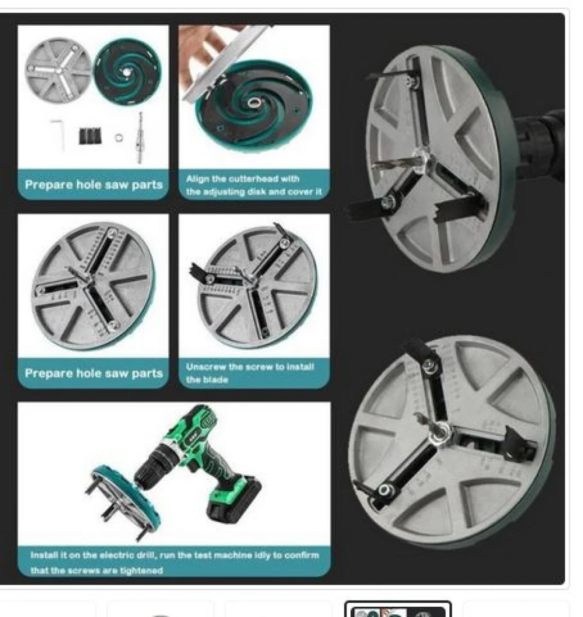 Τρυπάνια Κωνικά Τιτανίου set 3 Τεμάχια